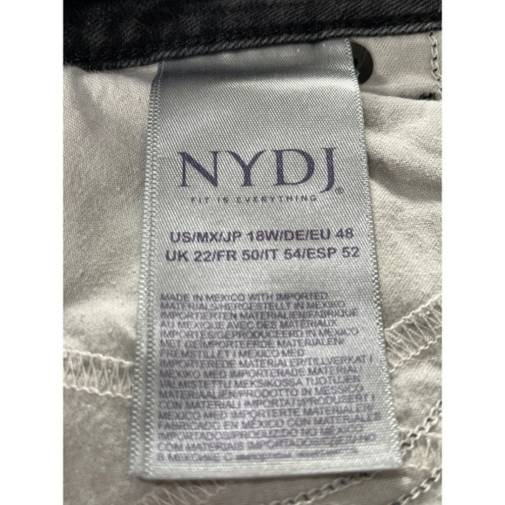 NYDJ Gray Wash Denim Jeans Distressed Hem Casual‎ Everyday Wear - Picture 2 of 9